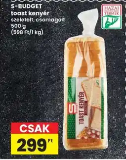 Interspar S-BUDGET toast kenyér ajánlat