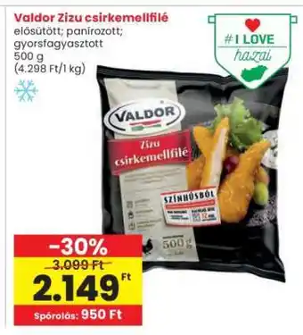 Interspar VALDOR Zizu csirkemellfilé ajánlat