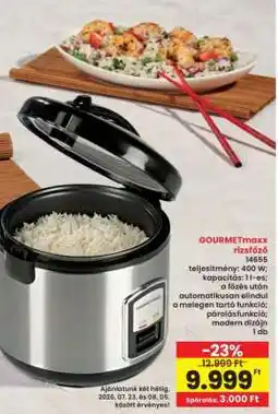 Interspar GOURMETmaxx rizsfőző 14855 ajánlat