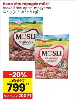 Interspar Bona Vita ropogós müzli ajánlat