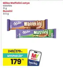 Interspar Milka Waffelini ostya ajánlat