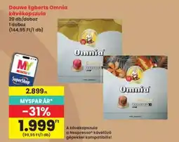Interspar Douwe Egberts Omnia kávékapszula ajánlat