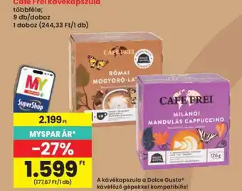 Interspar CAFE FREI Kávékapszula ajánlat