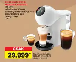Interspar Dolce Gusto Genio kapszulás kávéfőző ajánlat