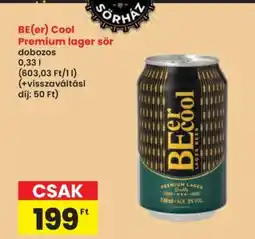 Interspar BE(er) Cool prémium lager sör ajánlat