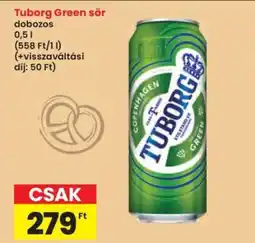Interspar Tuborg Green sör ajánlat