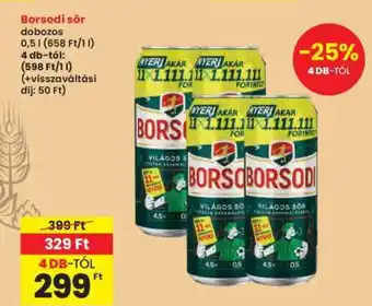 Interspar Borsodi sör ajánlat