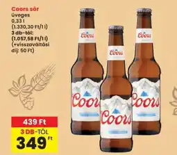 Interspar Coors sör ajánlat