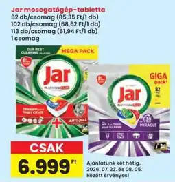 Interspar Jar Mosogatógép-tabletta ajánlat