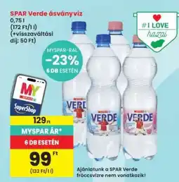 Interspar SPAR Verde ásványvíz ajánlat