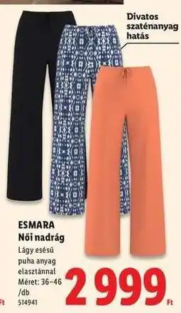 Lidl esmara Női nadrág ajánlat