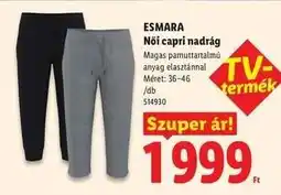 Lidl esmara Női capri-nadrág ajánlat