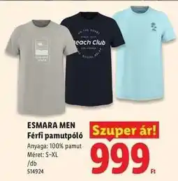 Lidl ESMARA MEN ajánlat