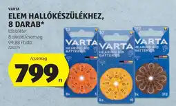 ALDI VARTA Elem hallókészülékhez, 8 darab ajánlat