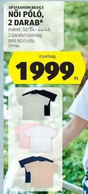 ALDI Női póló, 2 darab ajánlat