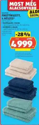 ALDI NOVITESSE Frotír szett, 4 részes ajánlat