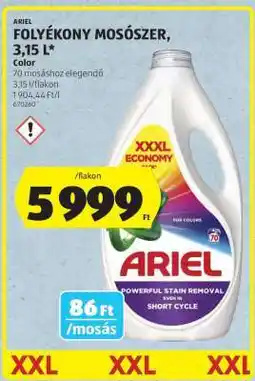ALDI ARIEL FOLYÉKONY MOSÓSZER, 3,15 L ajánlat