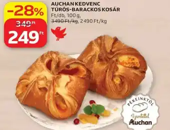 Auchan Auchan kedvenc túrós-barackos kosár ajánlat