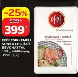 Auchan Efef csirkemell sonka chili ízű bevonattal ajánlat