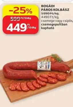 Auchan Bogádi páros kolbász ajánlat