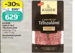 Auchan Kaiser szeletelt téliszalámi ajánlat
