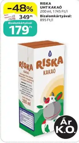 Auchan Riska uht kakaó ajánlat