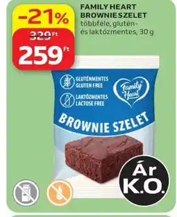 Auchan Family heart brownie szelet ajánlat