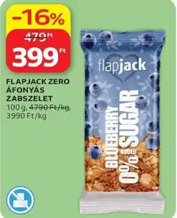 Auchan Flapjack zero áfonyás zabszelet ajánlat