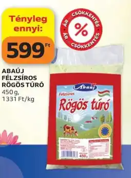 Auchan Abaúj félzsíros rögös túró ajánlat