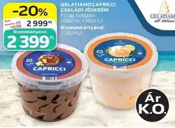 Auchan Gelatiamo capricci családi jégkrém ajánlat