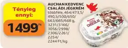 Auchan Auchan kedvenc családi jégkrém ajánlat