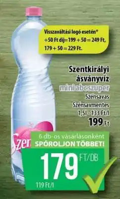 Coop SZENTKIRÁLYI Ásványvíz ajánlat