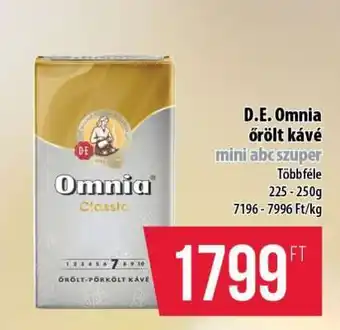 Coop D.E. Omnia őrölt kávé ajánlat