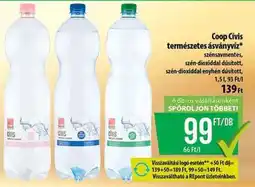 Coop Coop Cívis természetes ásványvíz ajánlat