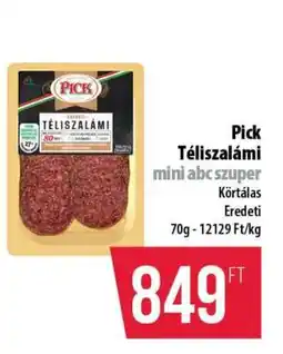 Coop PICK Téliszalámi ajánlat