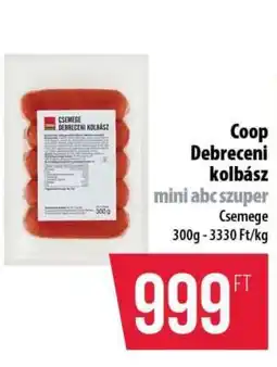 Coop Coop Debreceni kolbász ajánlat