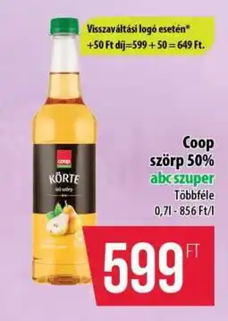 Coop Coop szörp 50% ajánlat