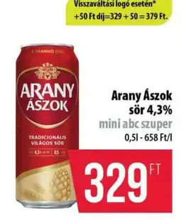 Coop Arany Ászok sör 4,3% ajánlat
