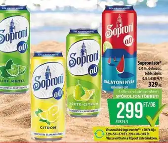 Soproni sör 0,0%