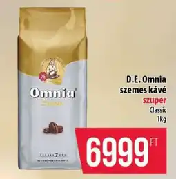 Coop D.E. Omnia szemes kávé ajánlat