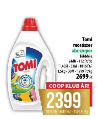 Tomi mosószer abc szuper