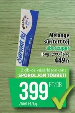 Coop Melange sűrített tej ajánlat