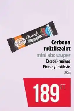 Coop Cerbona müzliszelet mini abc szuper ajánlat