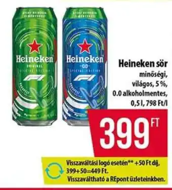 Coop Heineken sör ajánlat