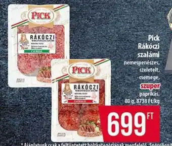 Coop PICK Rákóczi szalámi ajánlat