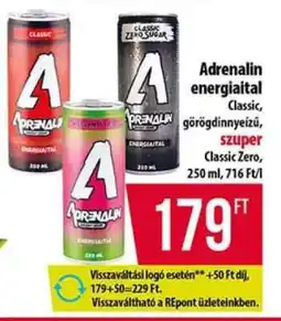 Coop ADRENALIN Energiaital ajánlat