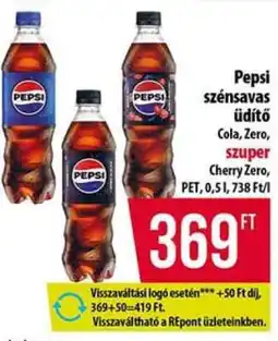 Coop Pepsi szénsavas üdítő ajánlat