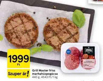 Tesco Grill Master friss marhahúspogácsa ajánlat