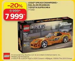 Auchan LEGO Speed Champions – Halálos iramban: Toyota Supra MK4 ajánlat