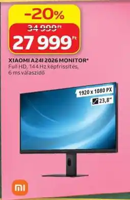 Auchan XIAOMI A24I 2026 MONITOR ajánlat